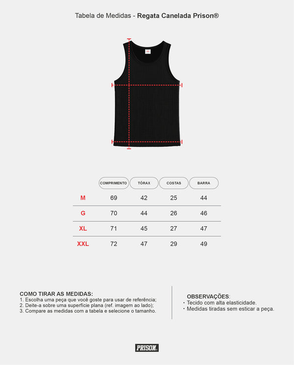 Regata Canelada Masculina PRISON® Verde Militar