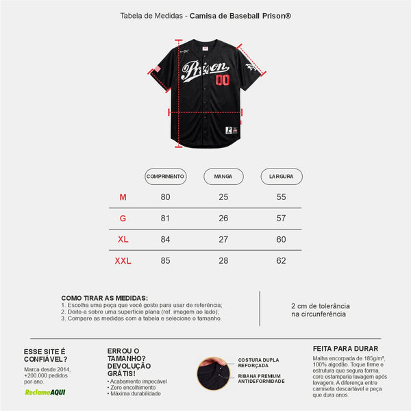 Camisa de Baseball Brooklyn x Prison