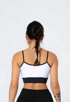 Top Feminino Fitness Athletic Branco